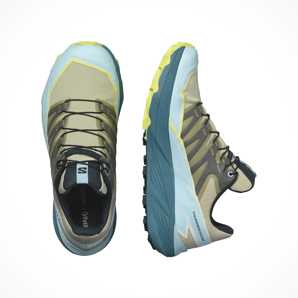Product image: Salomon Thundercross A Lfalfa Tanager Turq Lime Wo Mens 2024, shown as a pair.