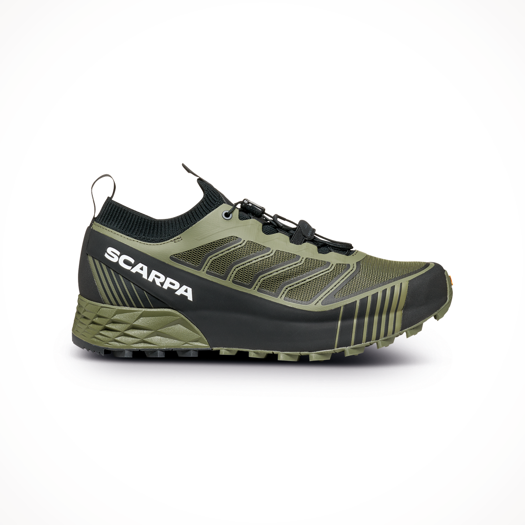 Product image: Scarpa Ribelle Run2 Olive Blk Mens 2025, shown in primary marketing view.