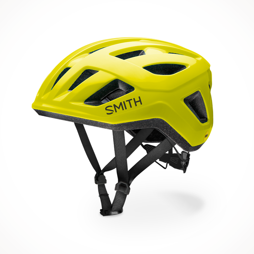 Product image: Smith Signal MIPS Helmet 2024 Neon Yellow, shown in primary marketing view.