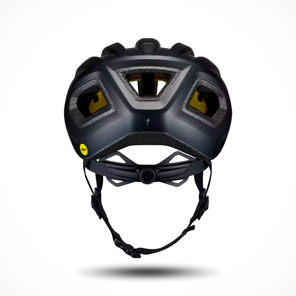 Product image: Specialized Chamonix 3 Matte Black 2025, shown from the back.