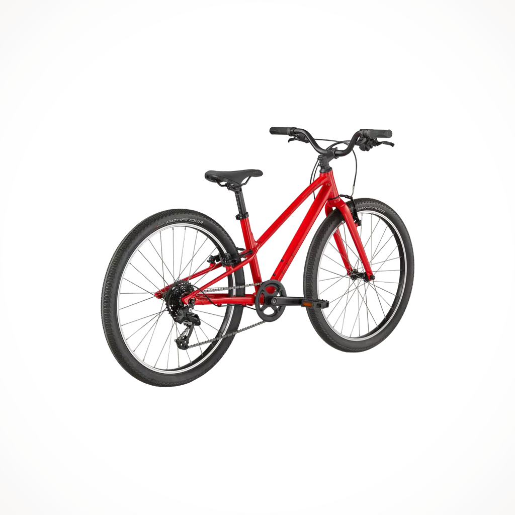 Product image: Specialized JETT 24 Gloss Flo Red 2022, shown from the back.