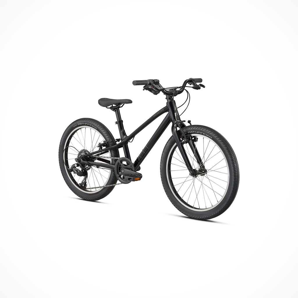 Product image: Specialized Jett 20 Cast Black Smoke, shown from a three-quarter angled view.
