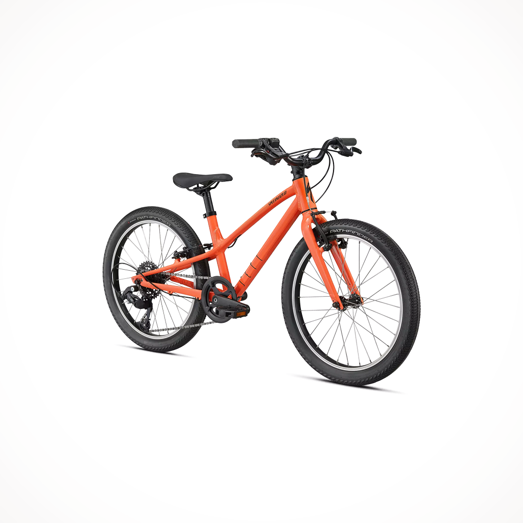 Product image: Specialized Jett 20 Gloss Blaze Black, shown from a three-quarter angled view.