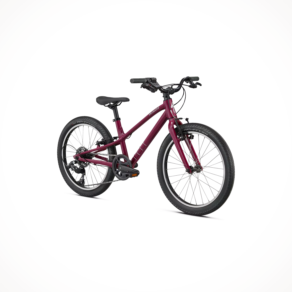 Product image: Specialized Jett 20 Rasberry UV Lilac, shown from a three-quarter angled view.