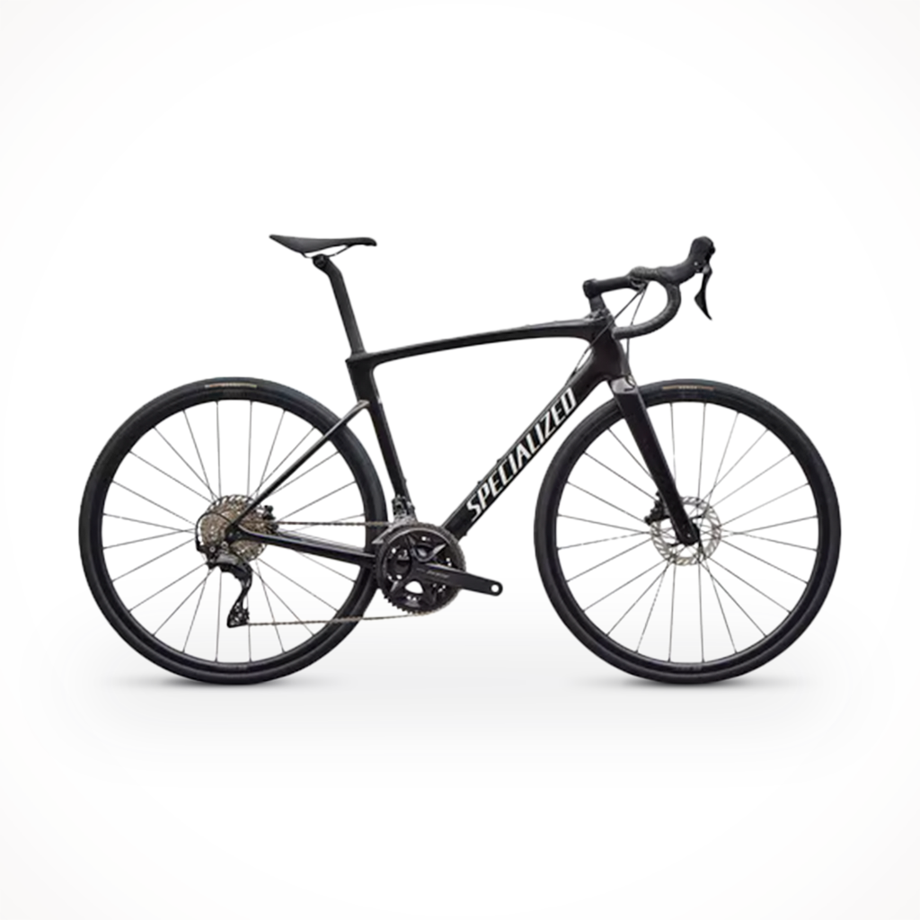 Product image: Specialized Roubaix SL8 Sport Obsidian Metallic dune White 2026, shown in primary marketing view.
