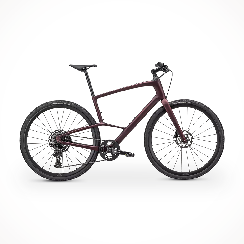 Product image: Specialized SIRRUS X 5.0 REDTNT CARB BLK 2024, shown in primary marketing view.