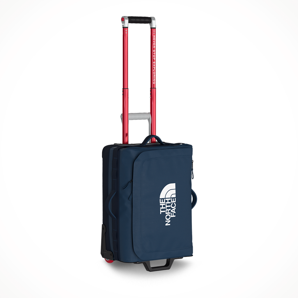 Product image: TNF Base Camp Voyager 21 Roller Shady Blue Summit Navy, shown in primary marketing view.