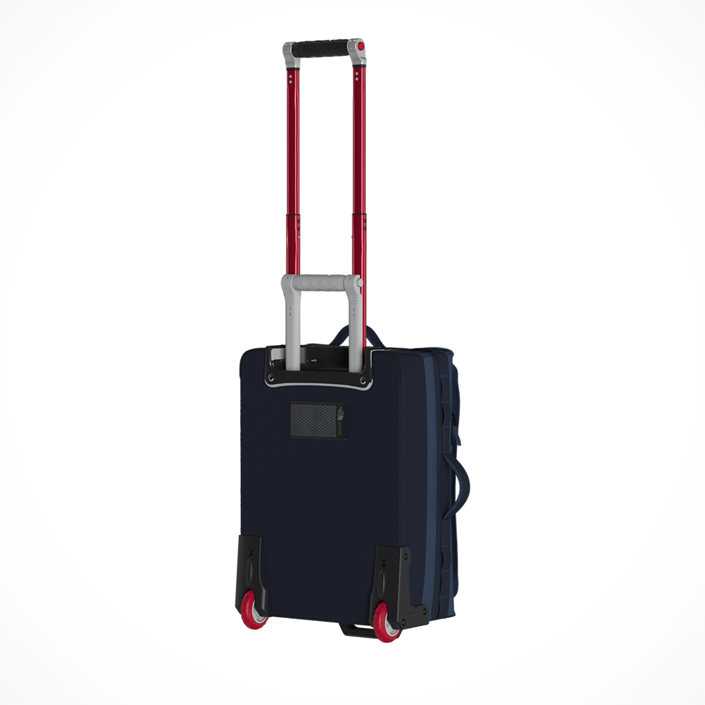 Product image: TNF Base Camp Voyager 21 Roller TNF Black TNF W Hite, shown from the back.