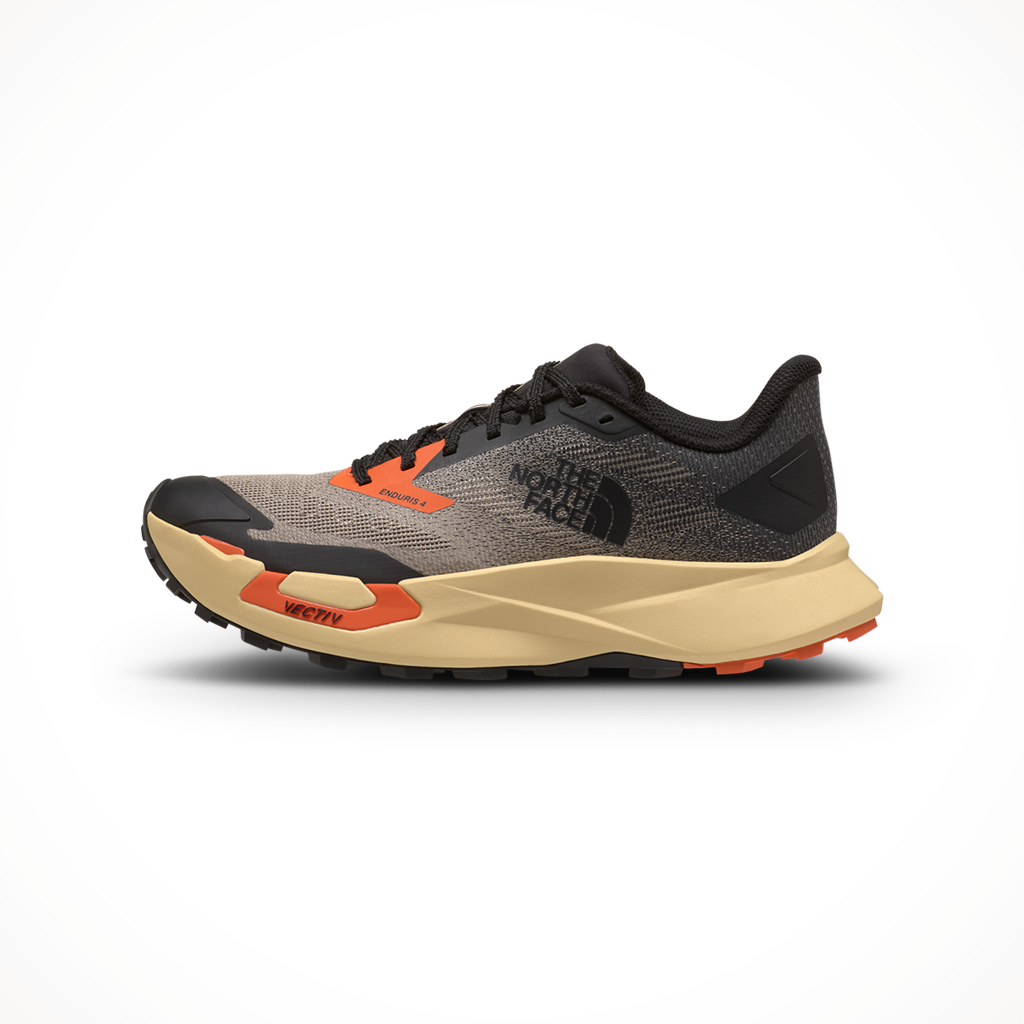 Product image: TNF Vectiv Enduris 4 Solar Flare Tn F Black Mens 2025, shown in primary marketing view.