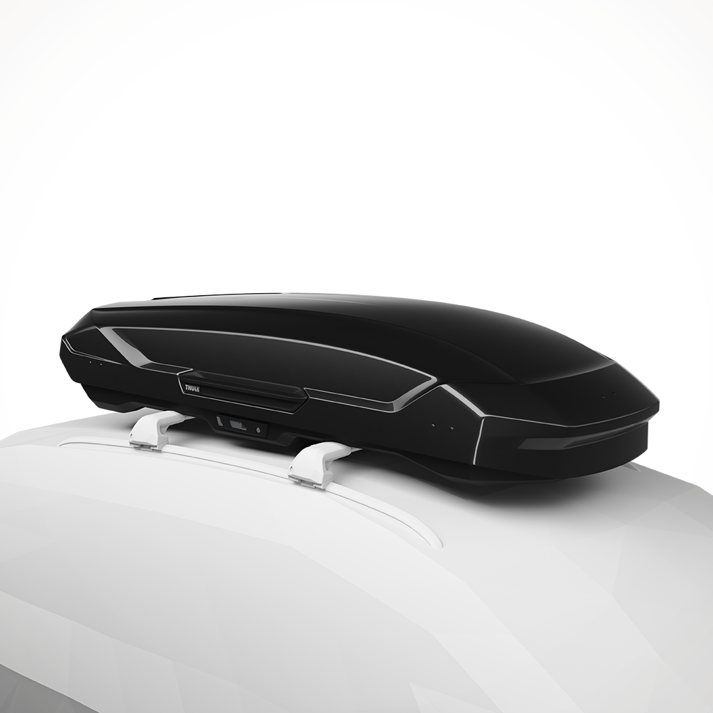 Product image: Thule Motion 3 XL Black Glossy 639850, shown from a three-quarter angled view.