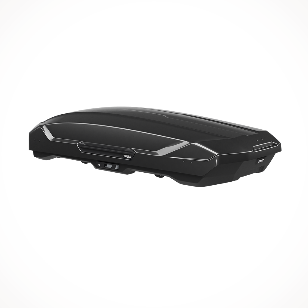 Product image: Thule Motion 3 XL Black Glossy 639850 Iso, shown from the back.