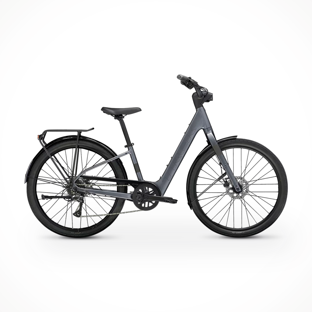Product image: Trek Verve 1 LS galactic Grey 2026, shown in primary marketing view.