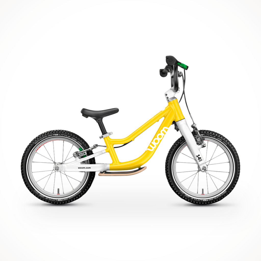 Product image: Woom GO 2 Vibrant Yellow 2026, shown in primary marketing view.