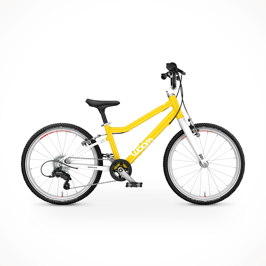 Product image: Woom GO 4 Vibrant Yellow 2026, shown in primary marketing view.