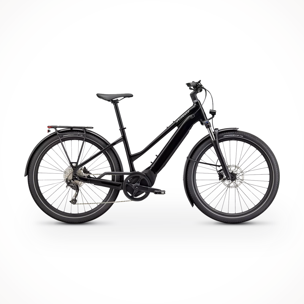 Product image: specialized turbo vado 3.0 step through Cast Black Silver Reflective, shown in primary marketing view.