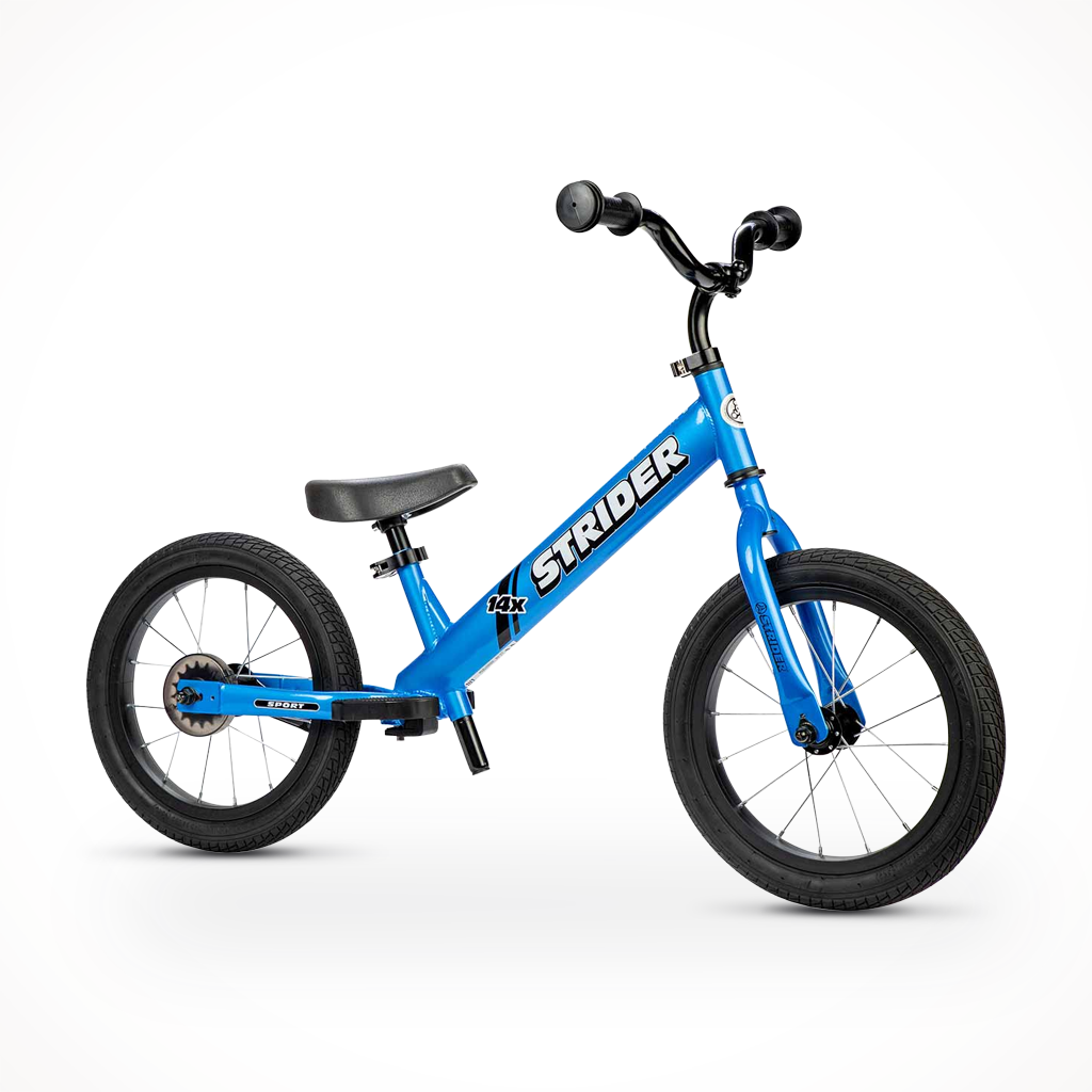 Product image: strider 14x blue kids, shown in primary marketing view.