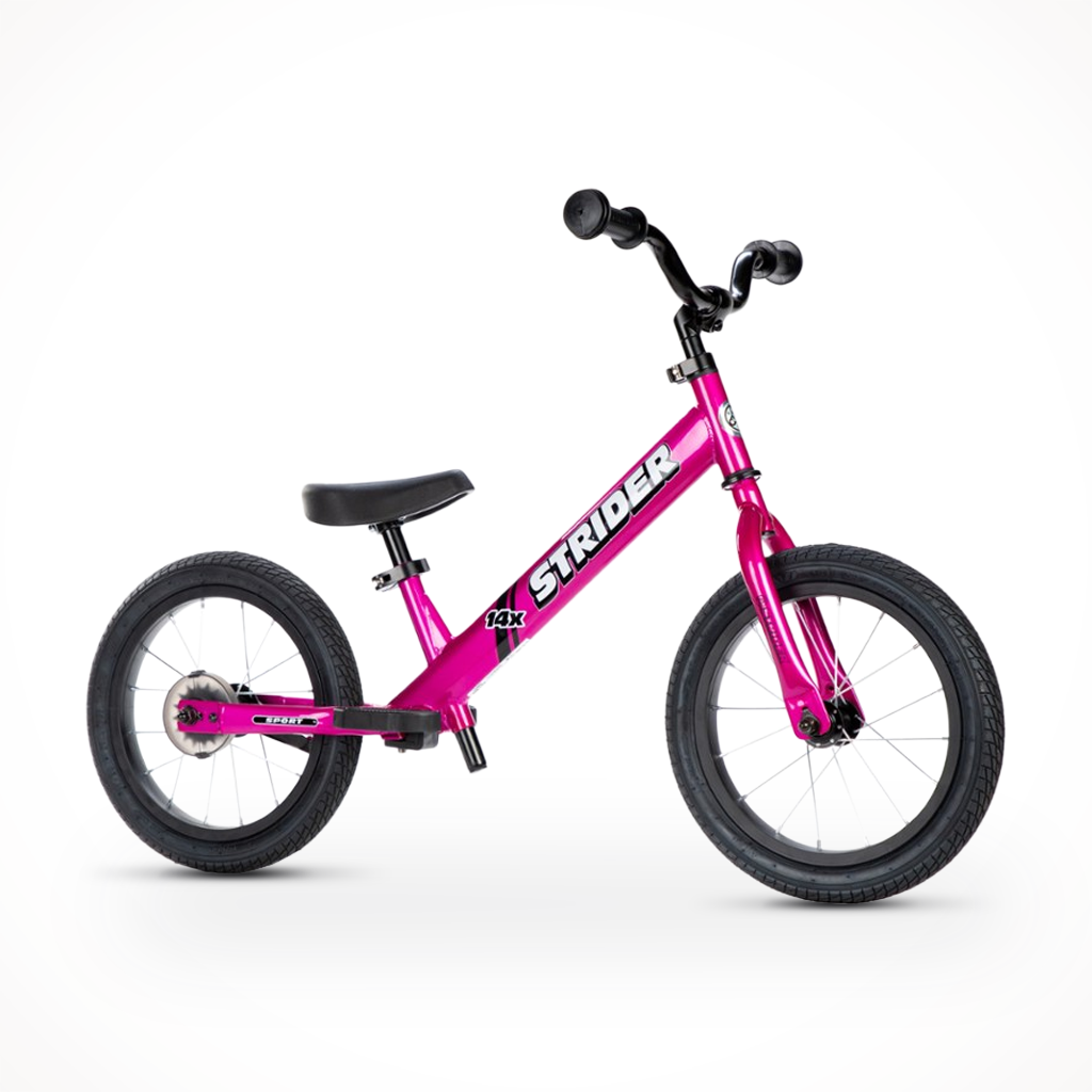 Product image: strider 14x fuschia kids, shown in primary marketing view.