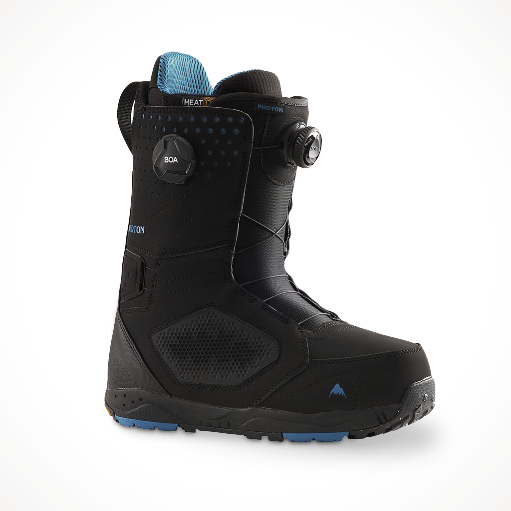 Product image: Burton Photon BOA Black 2023 Snowboard Boot, shown from the right side profile.