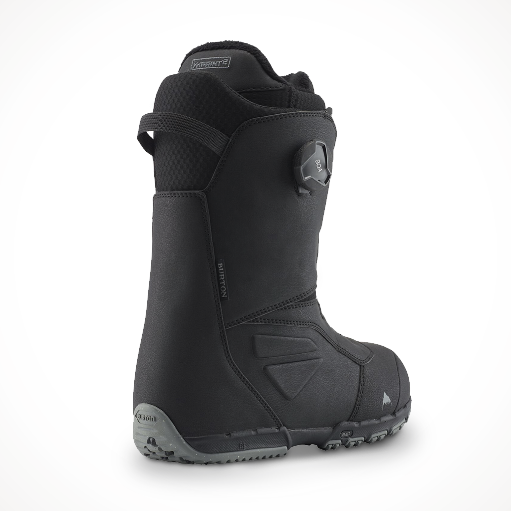 Product image: Burton Ruler BOA Black 2023 Snowboard Boot, shown from the back.