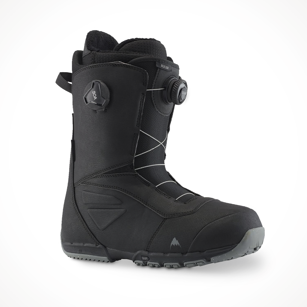 Product image: Burton Ruler BOA Black 2023 Snowboard Boot, shown from the right side profile.