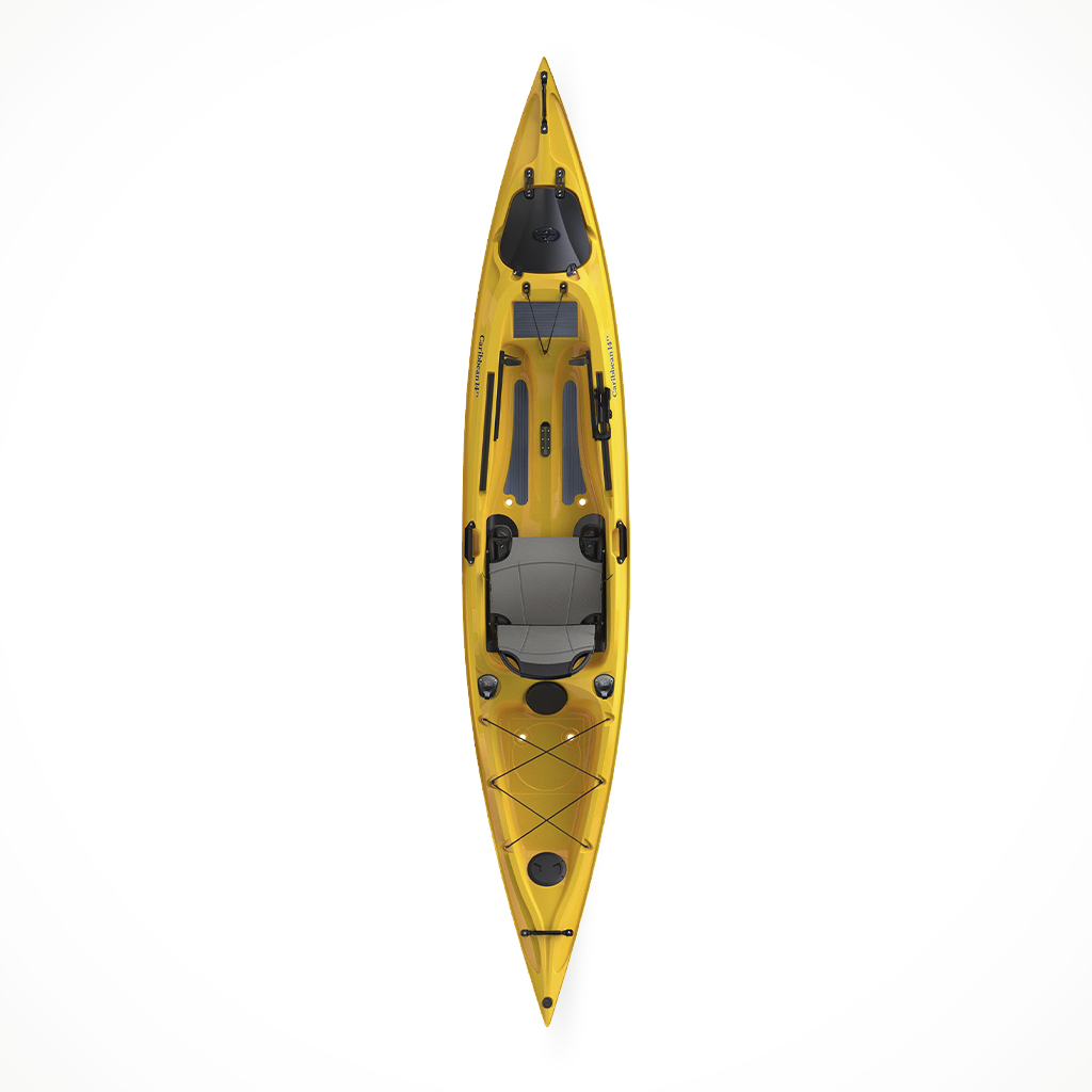 Product image: Eddyline Caribbean 14 FS Angler Yellow Top Alt.