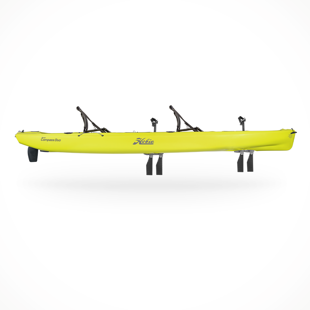 Product image: Hobie Compass Duo Seagrass Green, side profile view.