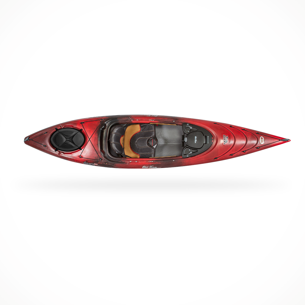 Product image: Paddling Kayaks Old Town Loon 120 Black Cherry, shown from above.