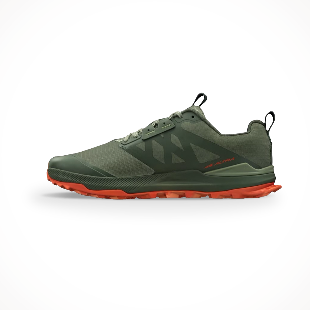 Product image: Altra Men s Lone Peak8Dusty Olive, shown from the left side profile.