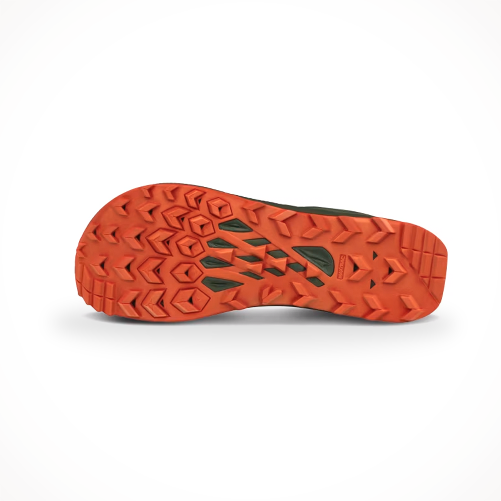 Product image: Altra Men s Lone Peak8Dusty Olive, showing the outsole tread pattern.