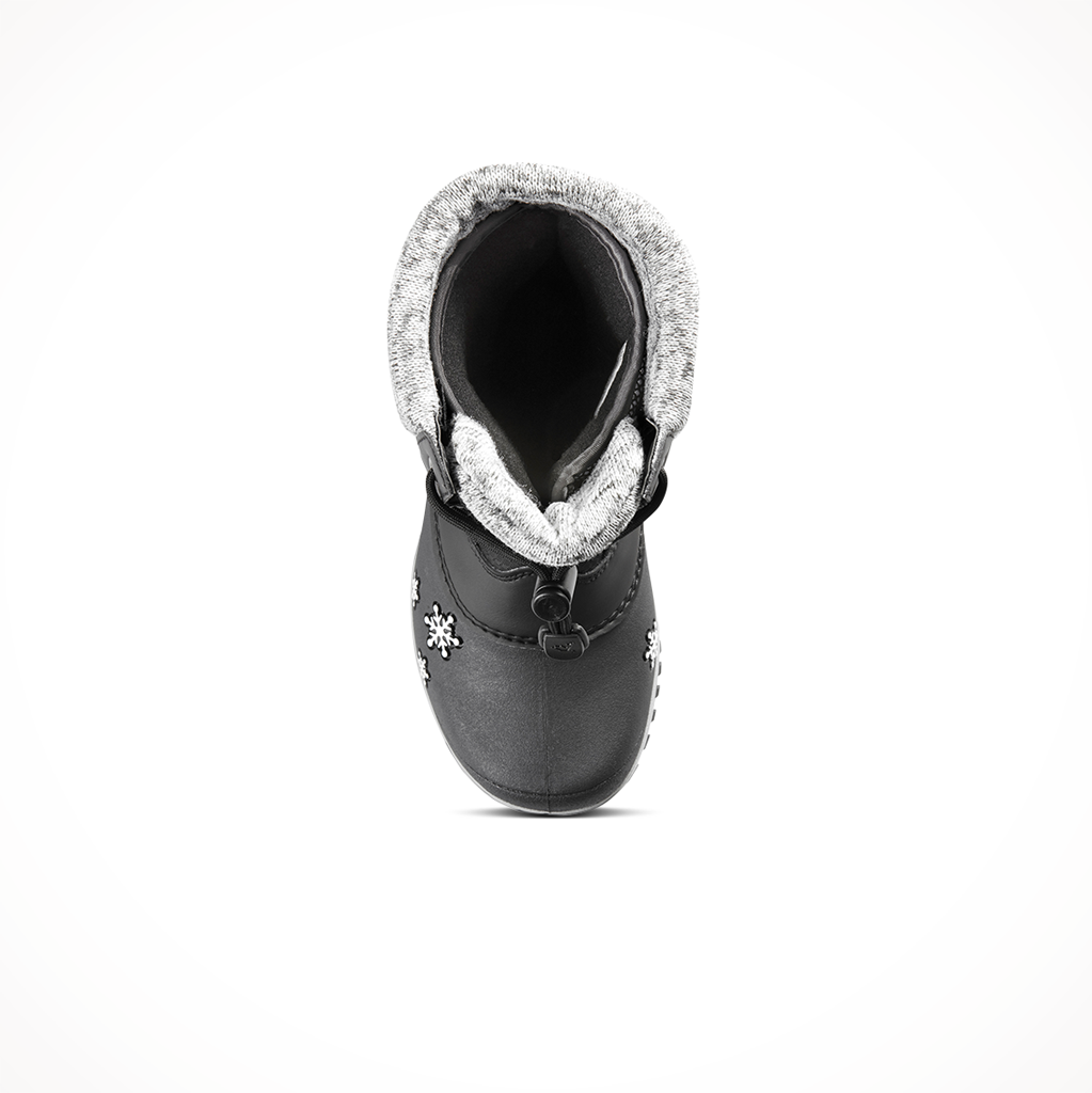 Product image: Baffin Kids Avery Boots Black, shown from above.