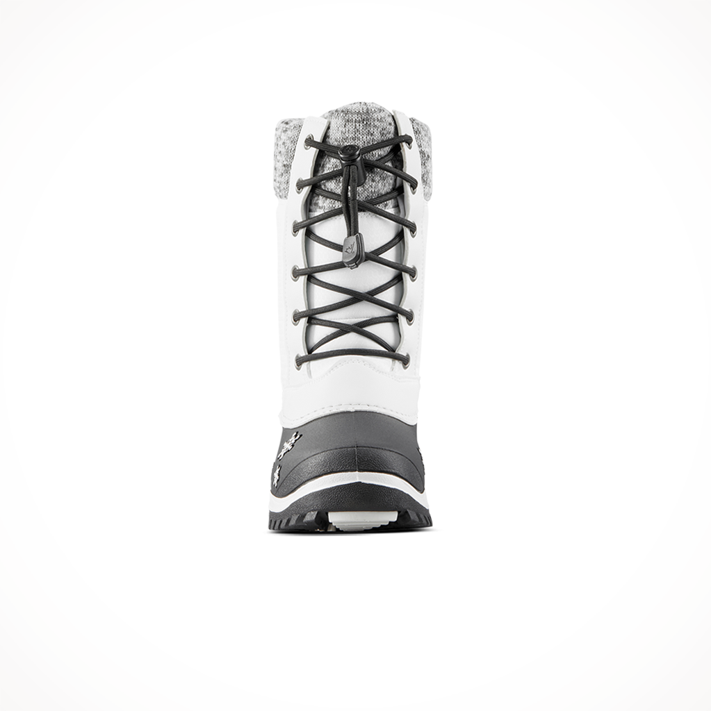 Product image: Baffin Kids Avery Boots White, shown from the front.