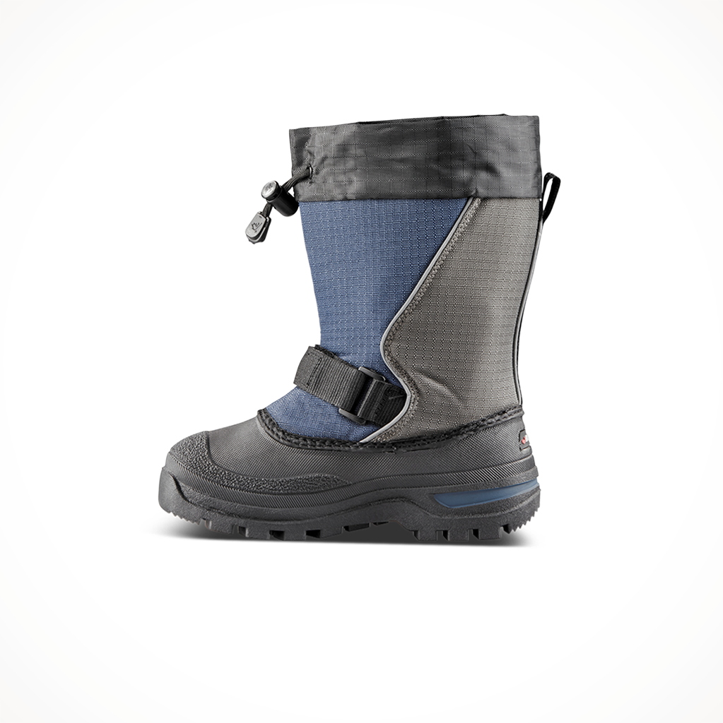 Product image: Baffin Kids Mustang Boots Navy, side profile view.