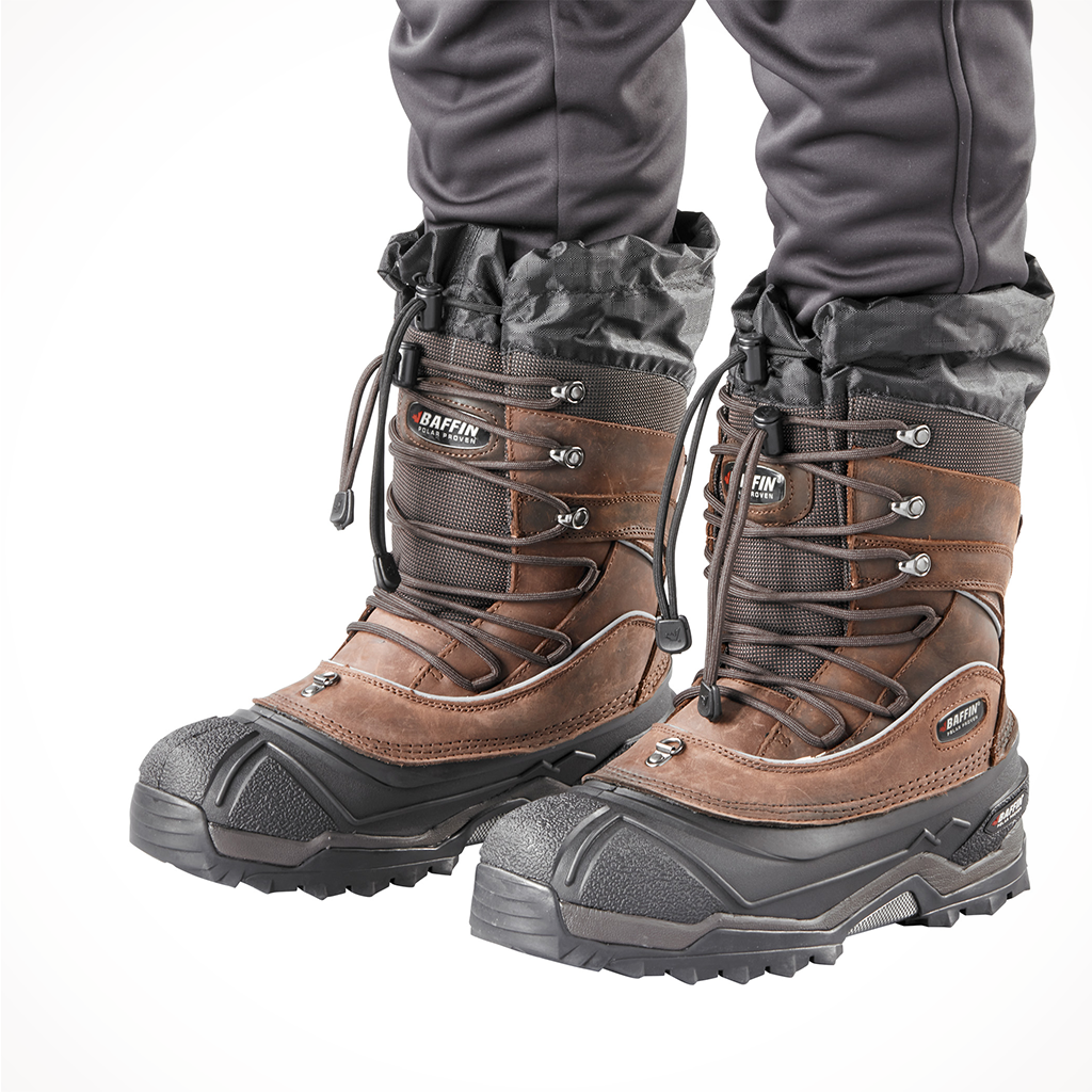 Product image: Baffin Mens Snow Monster Boot Worn Brown, lifestyle product shot.