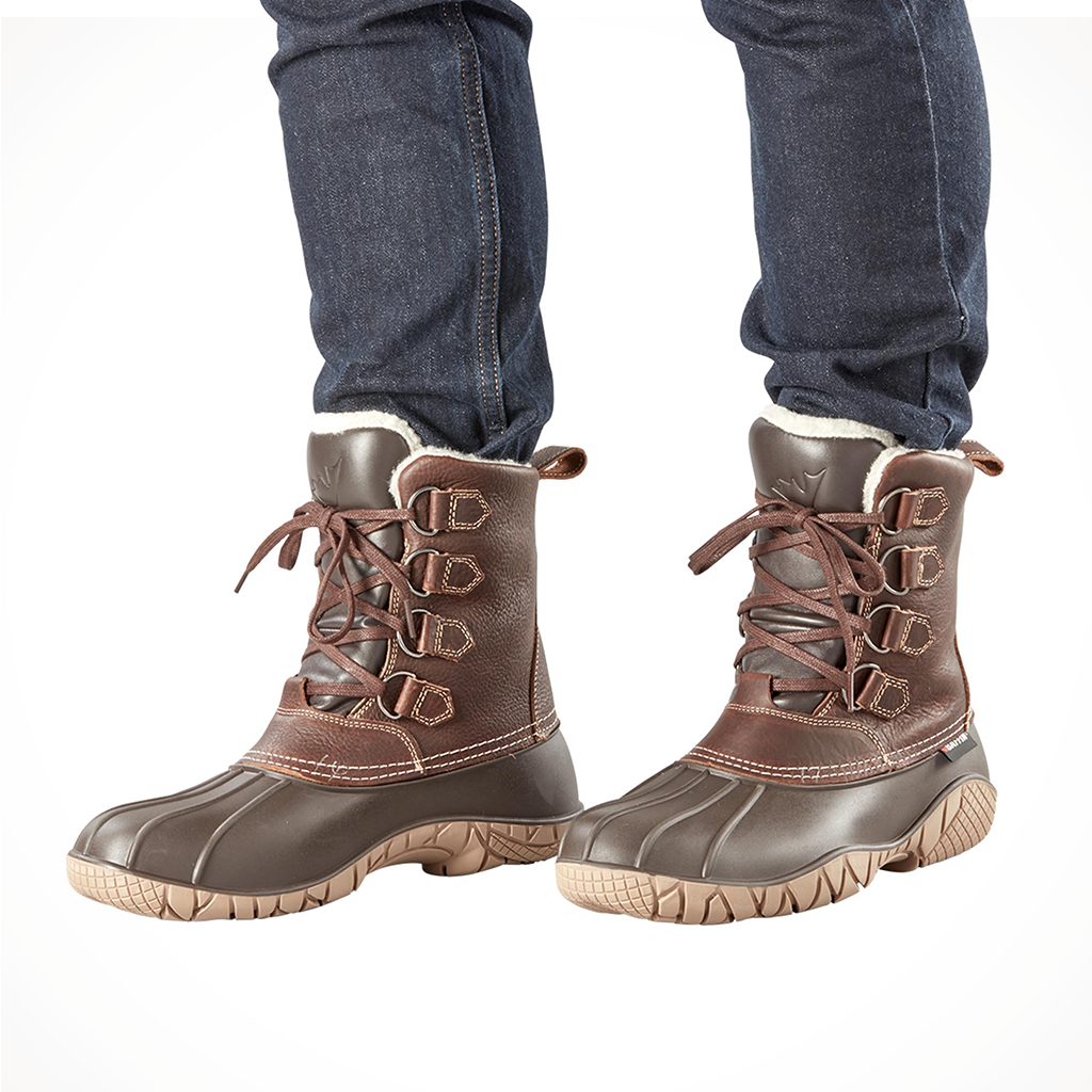 Product image: Baffin Mens Yellowknife Boot Brown, lifestyle product shot.