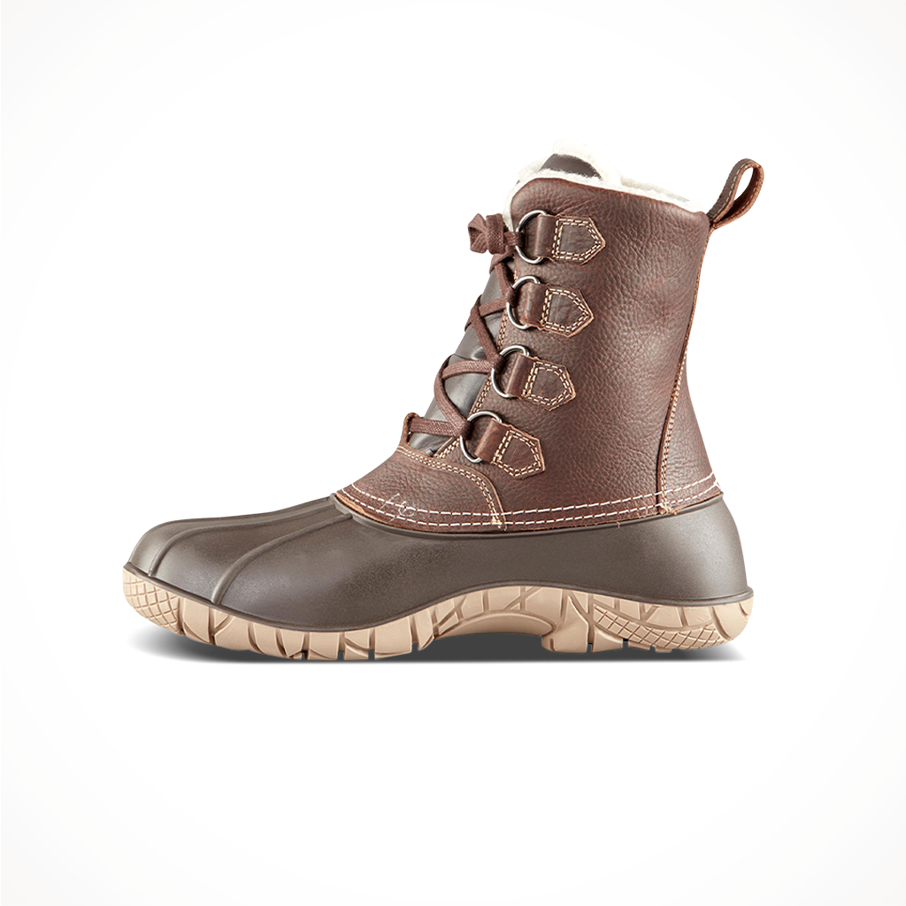 Product image: Baffin Mens Yellowknife Boot Brown, side profile view.