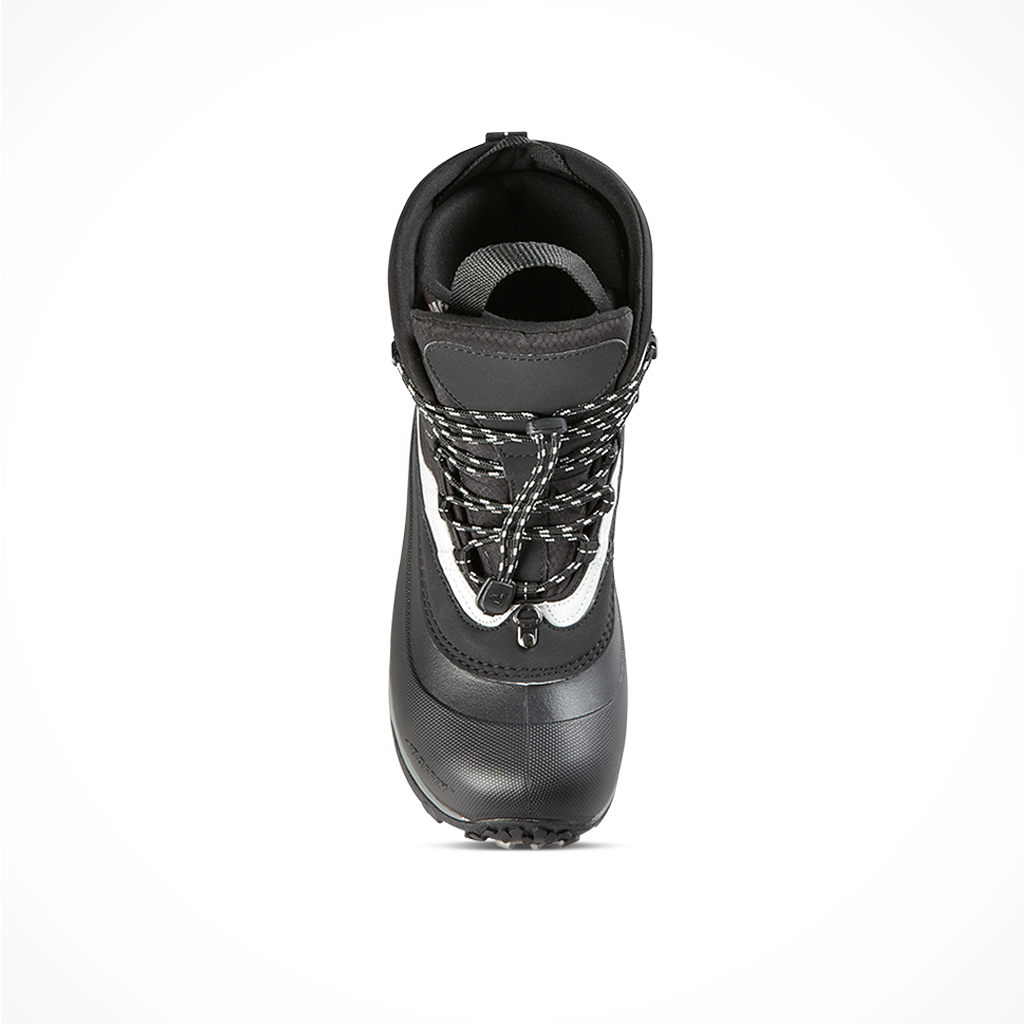 Product image: Baffin Mens Yoho Boot Black Silver, shown from above.