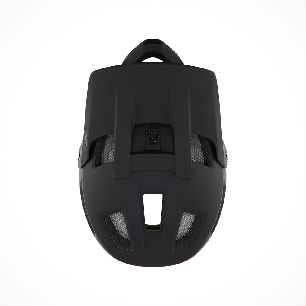 Product image: Bike24 MAINLINE MIPS MATTE BLACK E007429RX5155, shown from above.