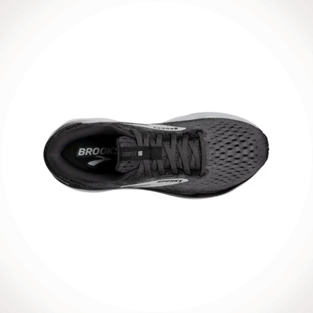 Product image: Brooks Ghost 16 Black Grey White Womens 2025 Tpo.