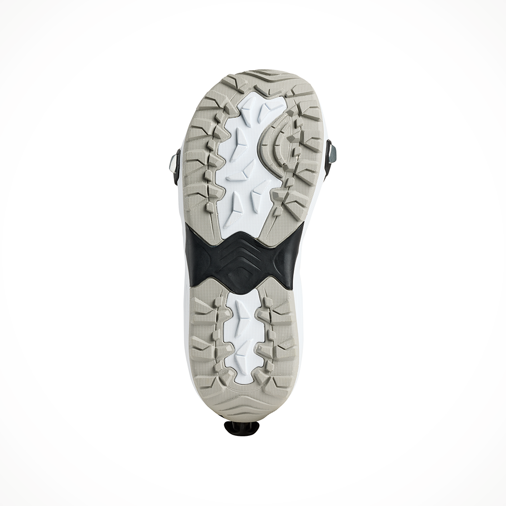 Product image: Burton Highshot S Tep On Grey C Loud Mens 2026, showing the bottom view.