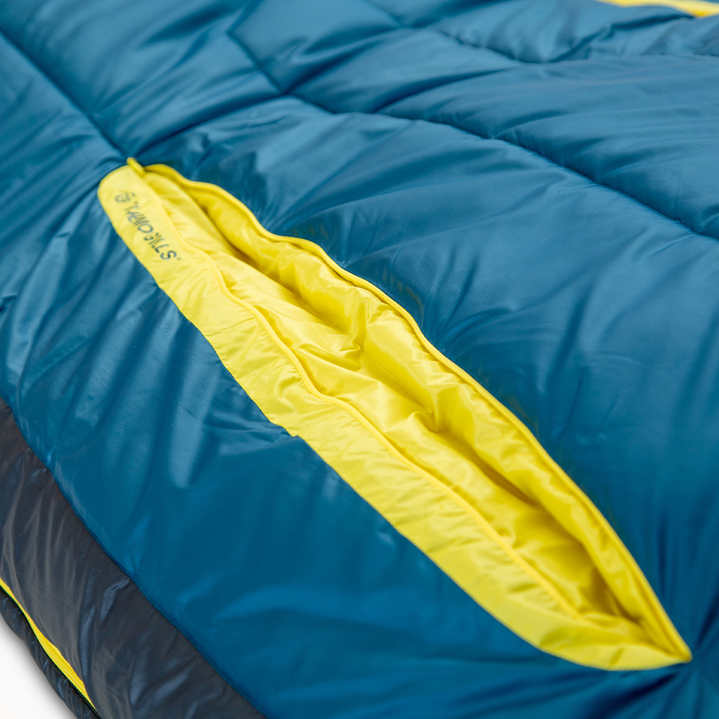 Product image: Camping Sleeping Bags Mens Nemo Forte Endless Promise 20 Abyss Green Sheen Gills.