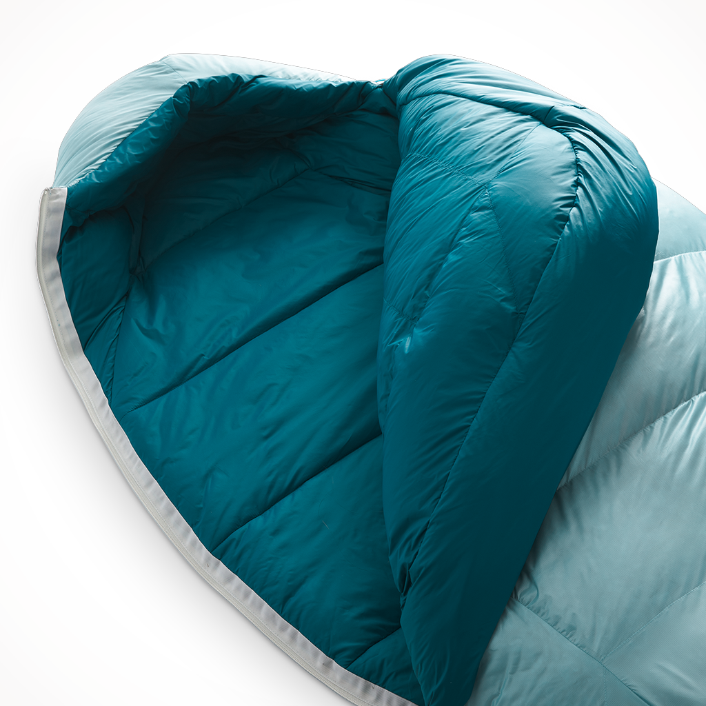Product image: Camping Sleeping Bags Mens The North Face Trail Lite Down 20 Reef Waters Blue Coral Interior.