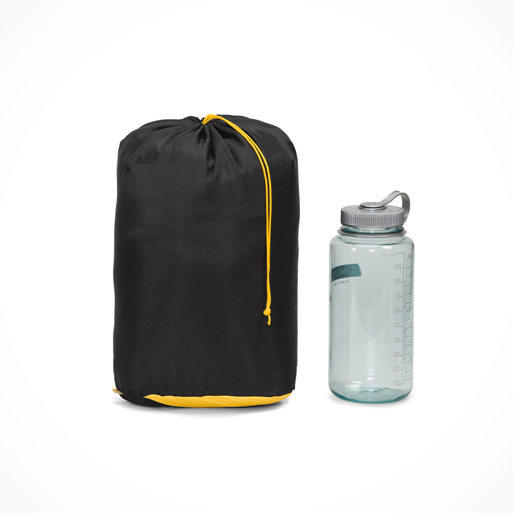 Product image: Camping Sleeping Bags Mens The North Face Trail Lite Down 35 TNF Yellow Khaki Stone Packed.