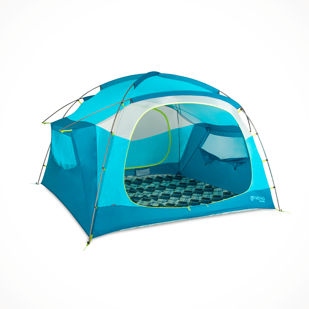 Product image: Camping Tents Nemo Aurora Highrise 6 Hero Open.