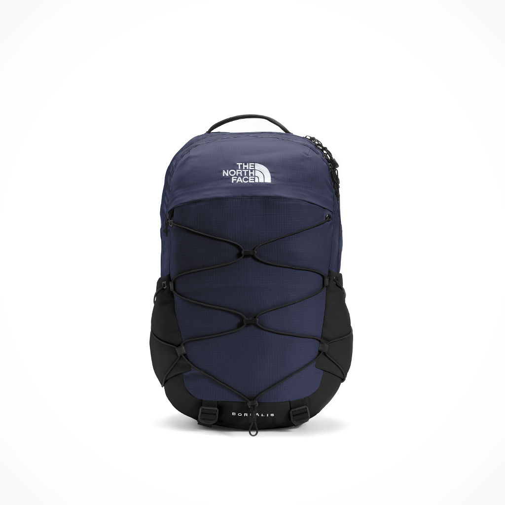 Product image: Camping Backpacks TNF Borealis TNF Navy TNF Black, shown from a three-quarter angled view.