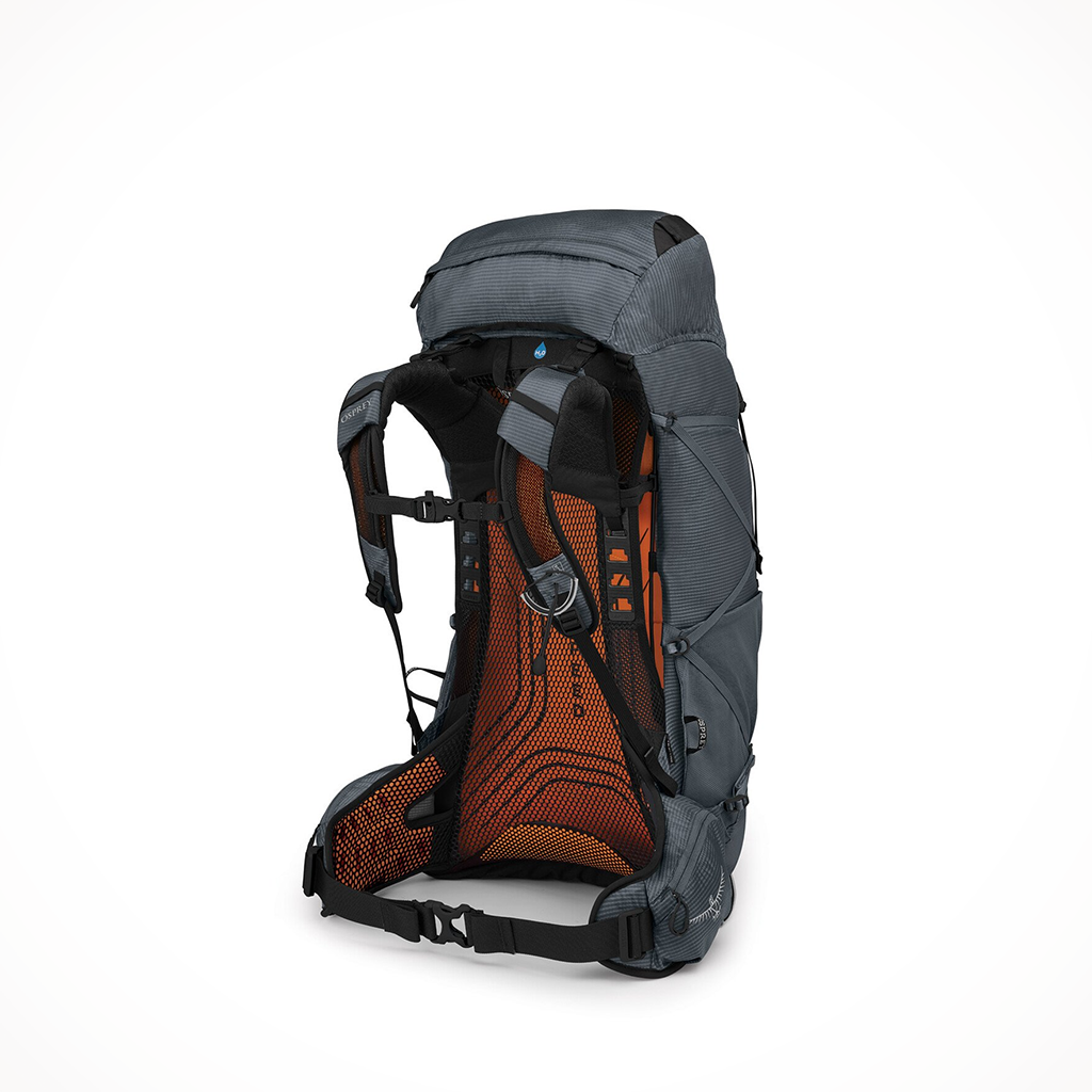 Product image: Camping Backpacks Womens Osprey Exos 48 Tungsten Grey Interior.