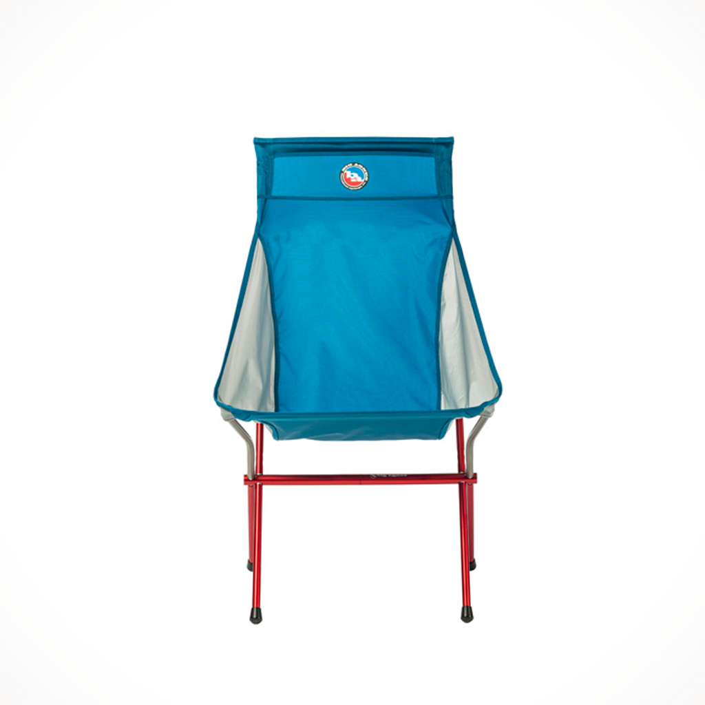 Product image: Camping Furniture Big Agnes Big Six Camp Chair Blue Grey, shown from the front.