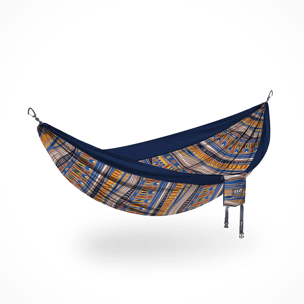 Product image: Camping Furniture ENO Double Nest Print Hammock Tundra Navy.