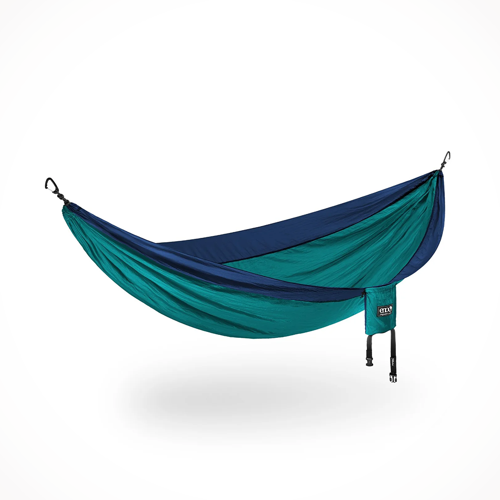 Product image: Camping Furniture ENO Single Nest Hammock Seafoam Navy.