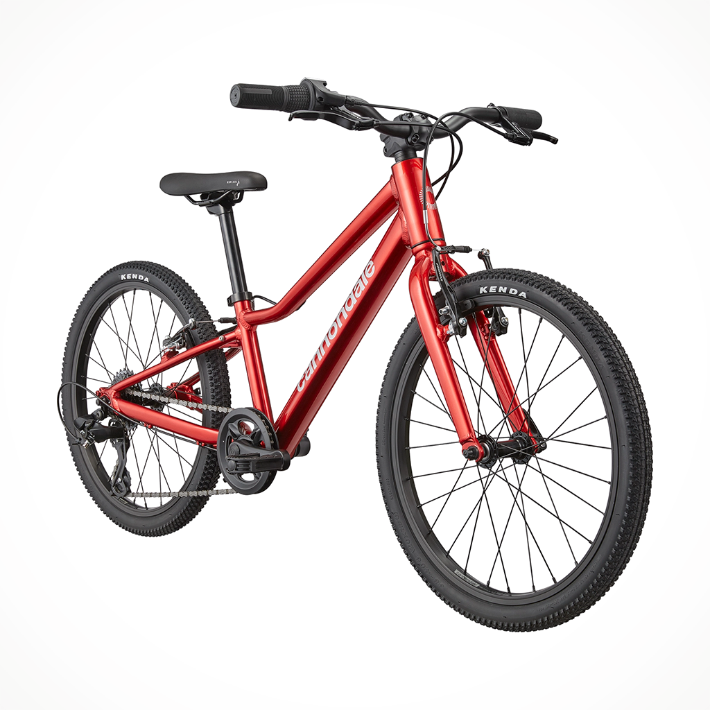 Product image: Cannondale Quick 20 Metallic Red Kids 2026, shown from a three-quarter angled view.