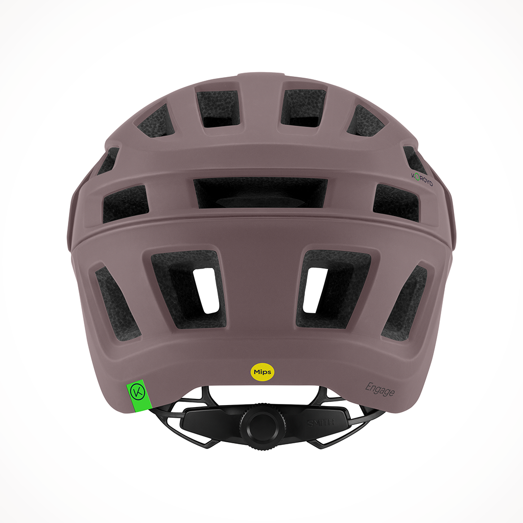 Product image: E007572UL5559 Engage Mips Helmet Matte Rosewood, shown from the back.